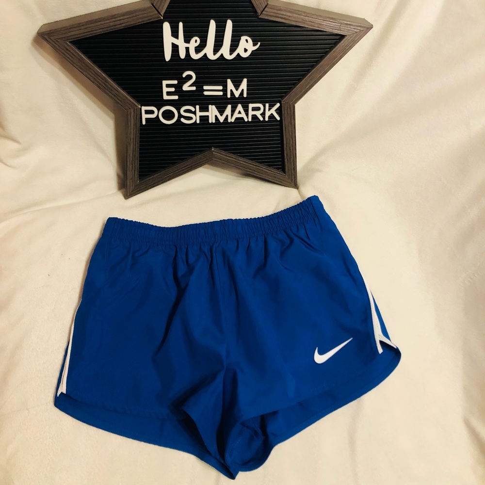 Nike Boy's Dri-Fit Running Short 836314-494 Blue/White Fully Lined M